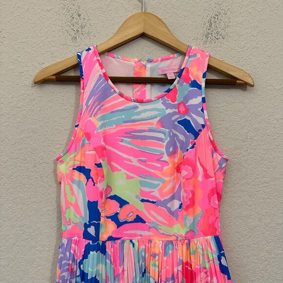 LILLY PULITZER Kassia Mini Dress Playa Hermosa Floral Fit & Flare - Picture 4 of 16